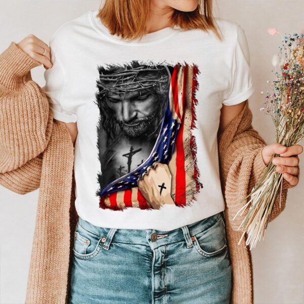 jesus american flag shirt