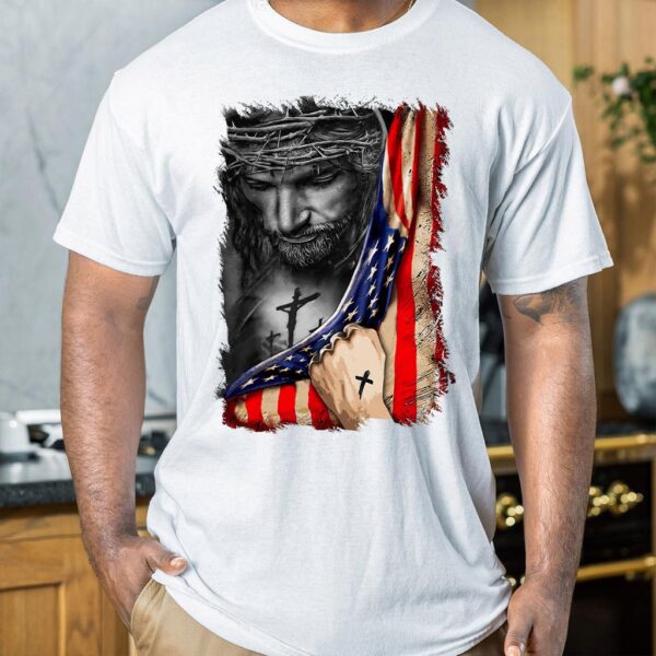 jesus american flag shirt