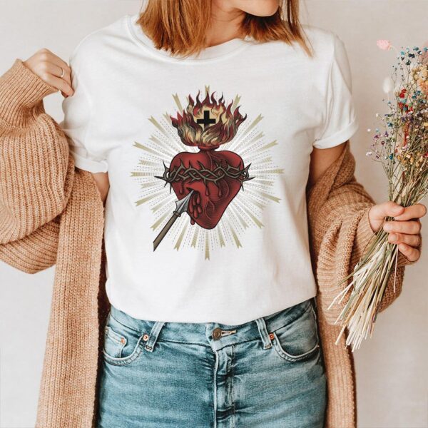 sacred heart of jesus t shirt