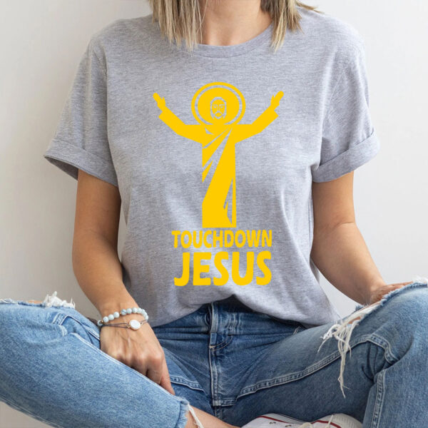 touchdown jesus t shirt