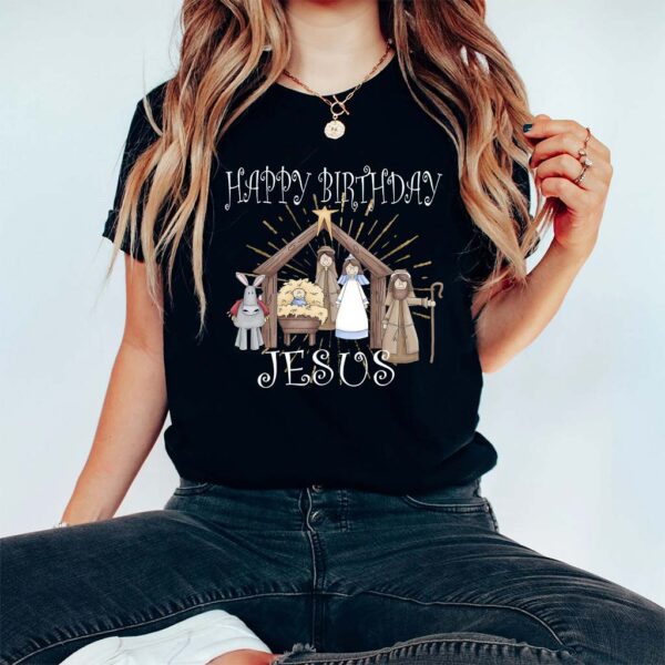 happy birthday jesus christmas shirts