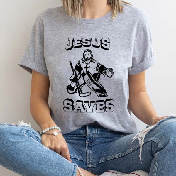 jesus saves hockey shirt