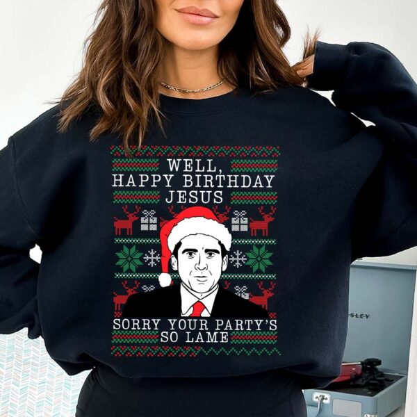 happy birthday jesus sorry your party's so lame sweater