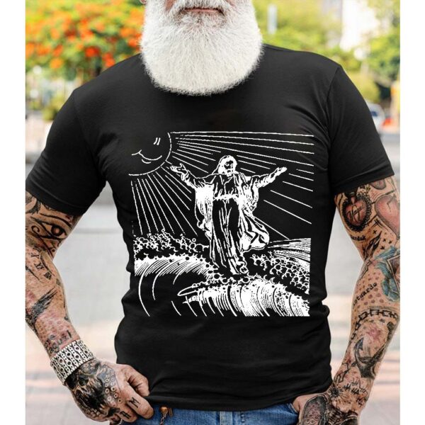 jesus surfing shirt