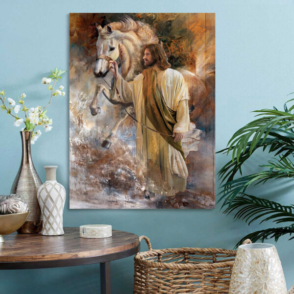 abstract jesus wall art