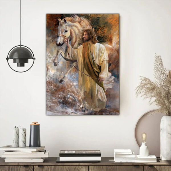 abstract jesus wall art