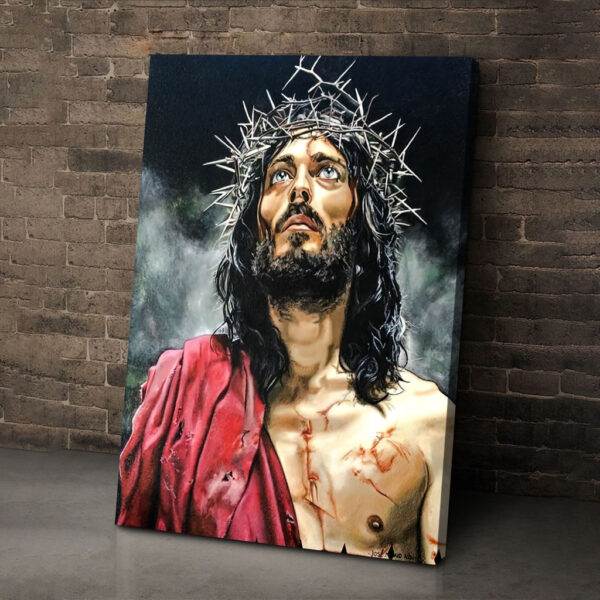 abstract jesus wall art