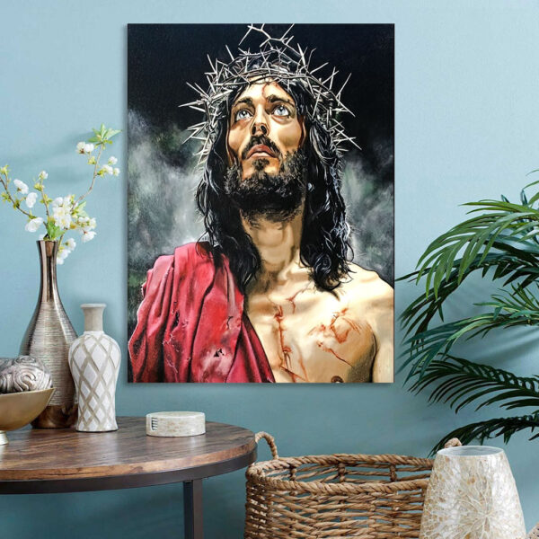 abstract jesus wall art