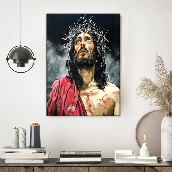 abstract jesus wall art