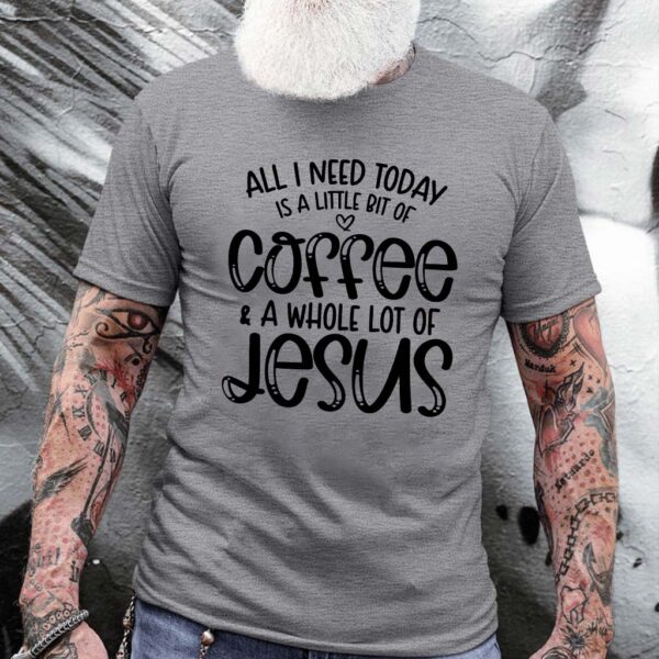 jesus and coffee t shirt