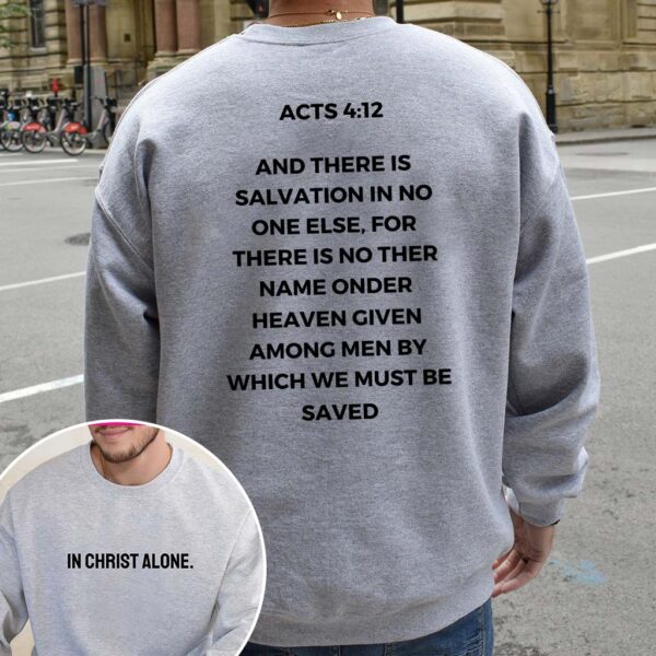 christ alone sweatshirt