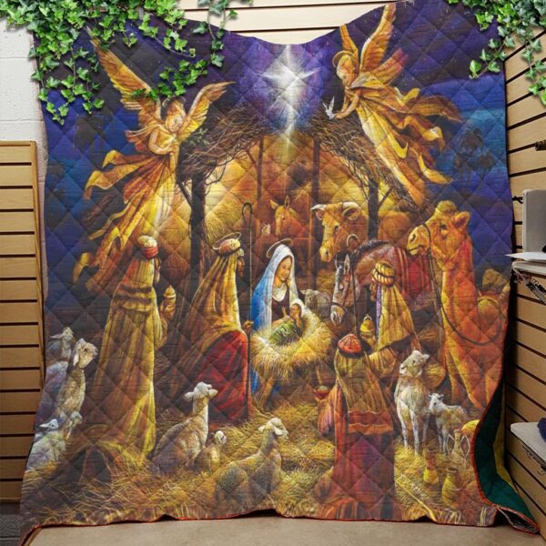 christmas jesus quilt