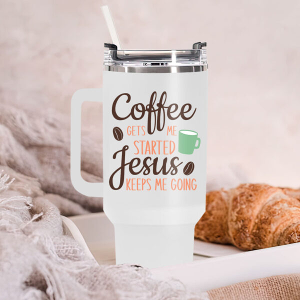 coffee and jesus travel mug