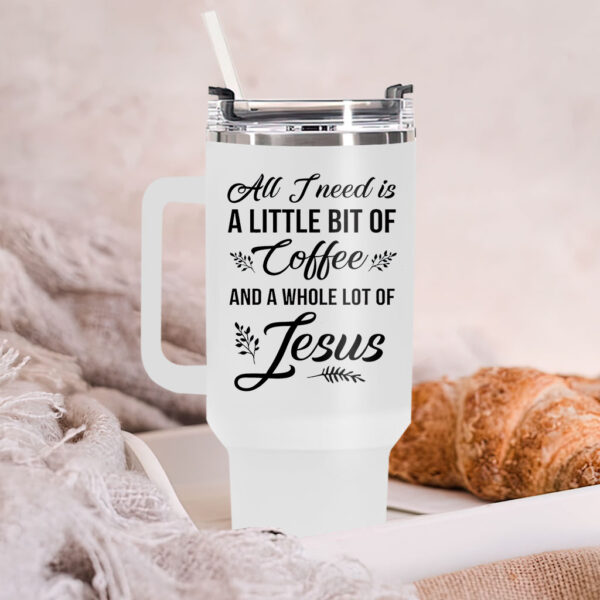 coffee and jesus travel mug