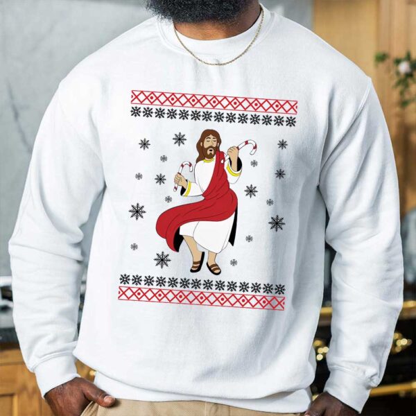 dancing jesus sweater