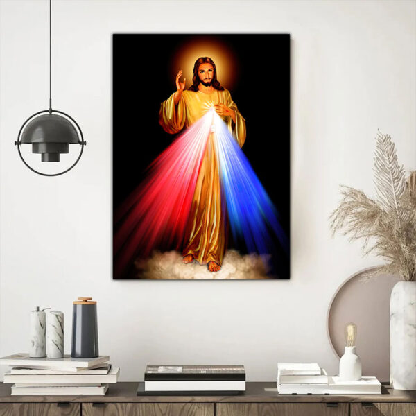 divine mercy jesus christ religious wall art print poster