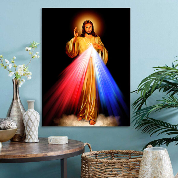 divine mercy jesus christ religious wall art print poster