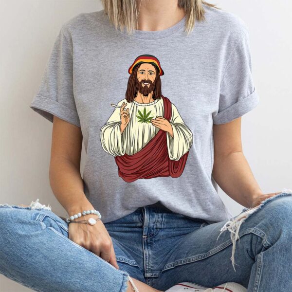 down smoking jesus t shirt