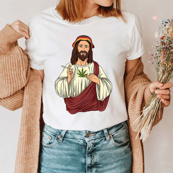 down smoking jesus t shirt