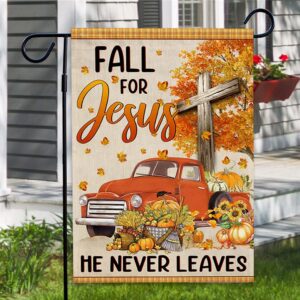 fall for jesus garden flag