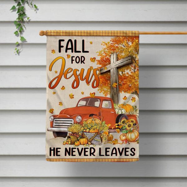 fall for jesus garden flag