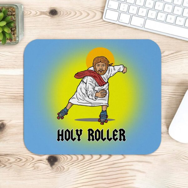 funny jesus mouse pad