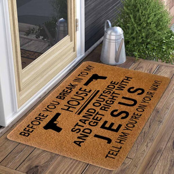 door mat get right with jesus