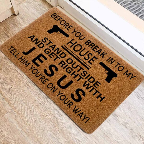 get right with jesus doormat