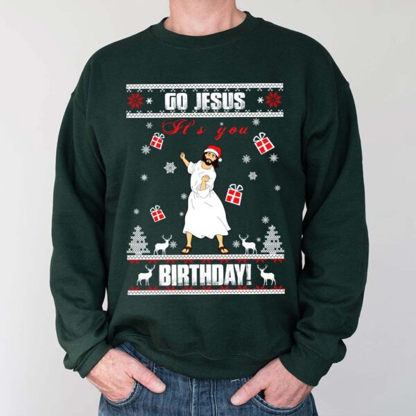 go jesus its your birthday sweater