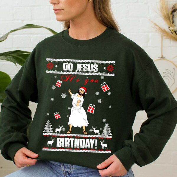 go jesus its your birthday sweater