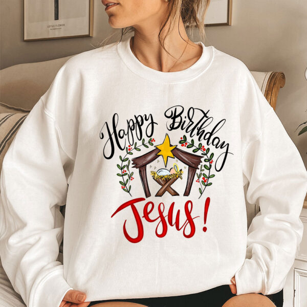 love hard happy birthday jesus sweater