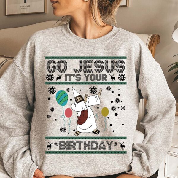 well happy birthday jesus sweater