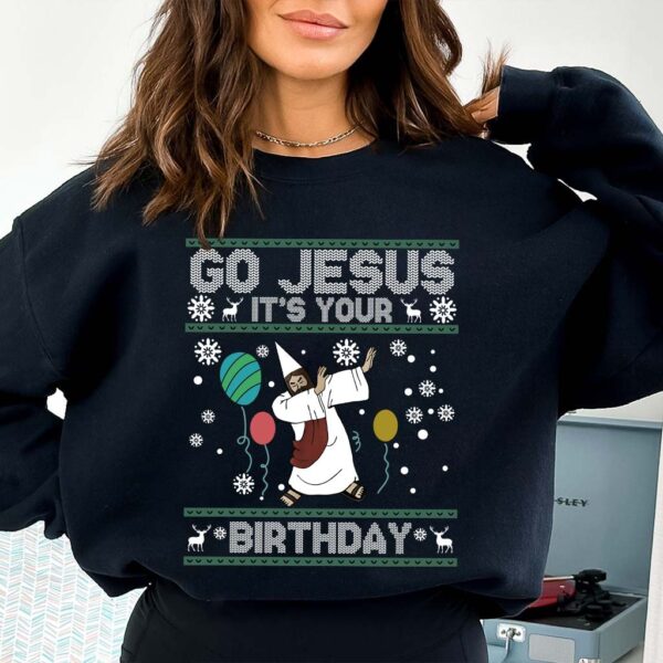 birthday jesus sweater