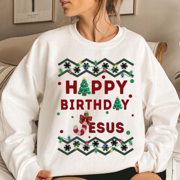 mens happy birthday jesus sweater