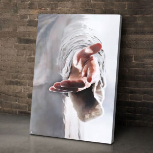 hold my hand jesus canvas