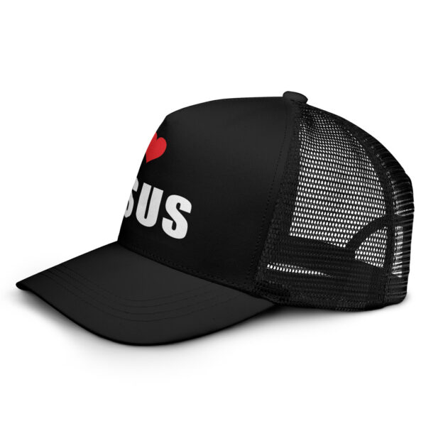 i love jesus trucker hat