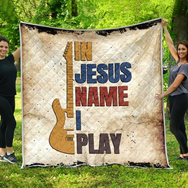 i play in jesus name piano quilt