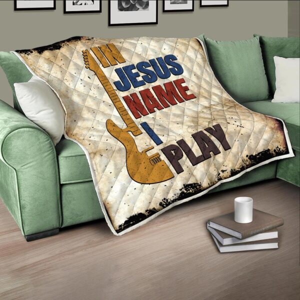 i play in jesus name piano quilt