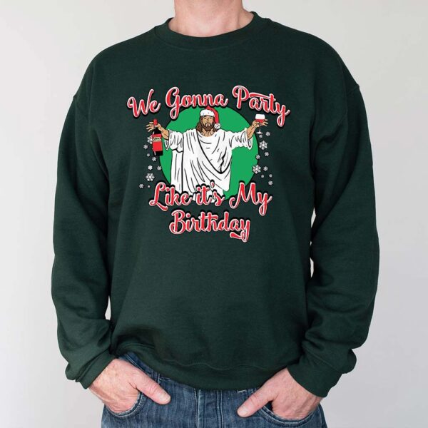 i wanna party with jesus sweater