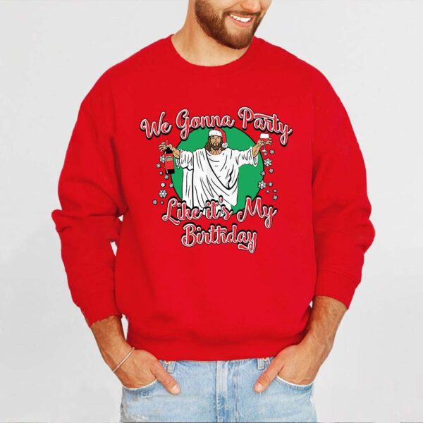 i wanna party with jesus sweater