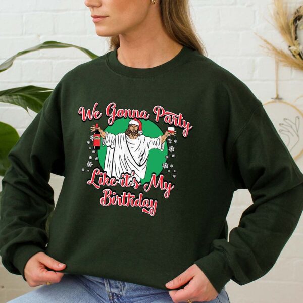 i wanna party with jesus sweater