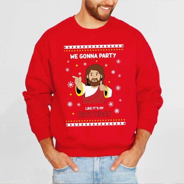 i wanna party with jesus sweater