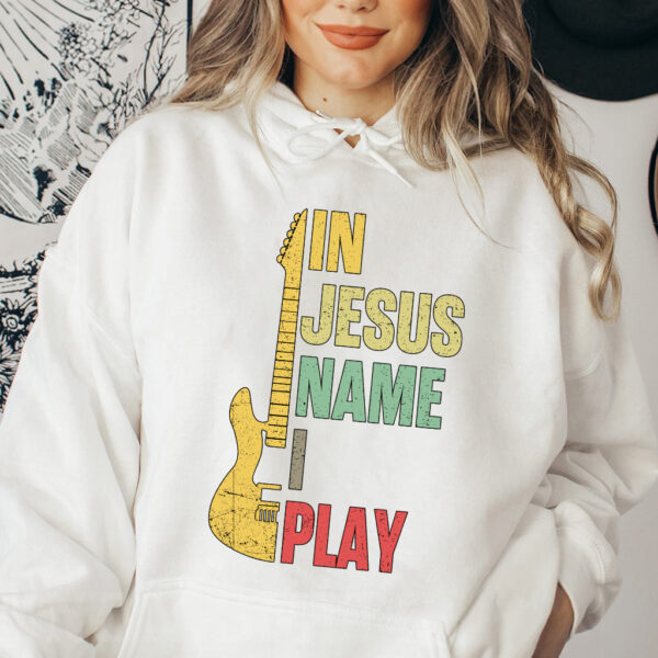 in jesus name i play hoodie