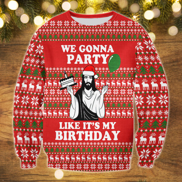 it's my birthday jesus sweater