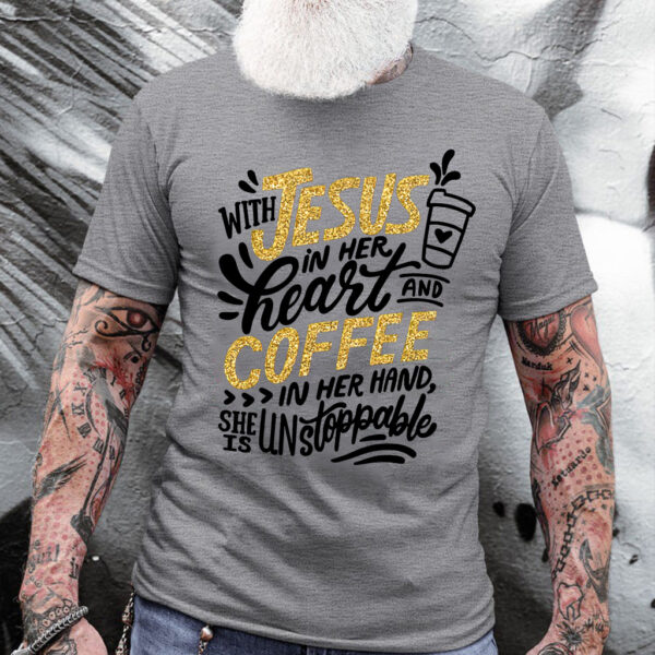 jesus and coffee t shirt