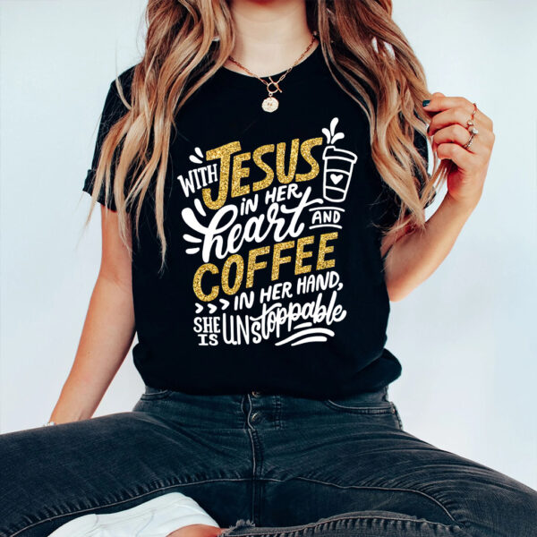 jesus and coffee t shirt