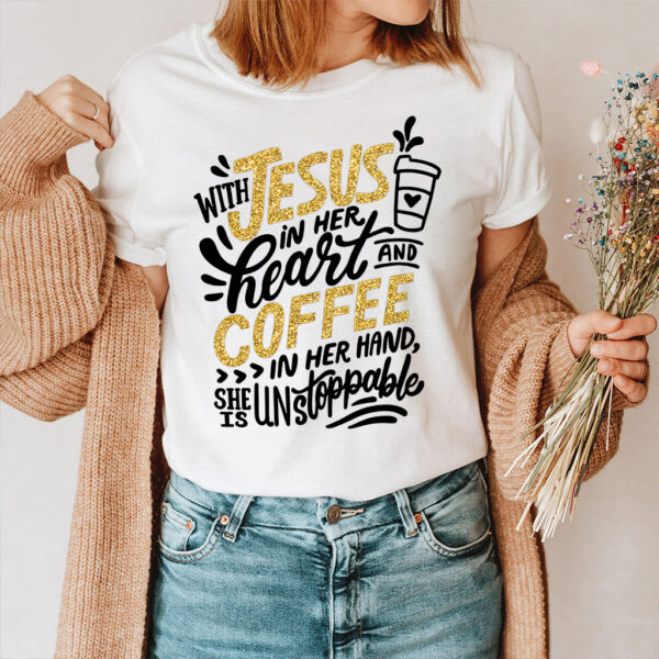 jesus and coffee t shirt