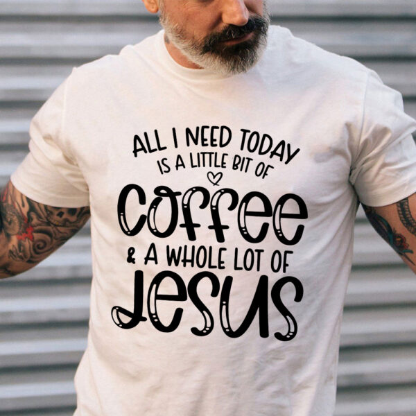 jesus and coffee t shirt