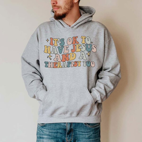 jesus and therapy hoodie