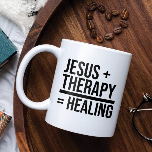 jesus and therapy mug